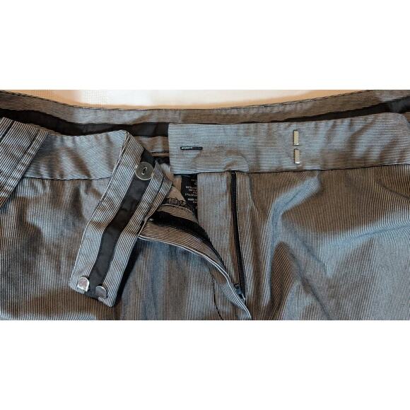 APOSTROPHE Women's BlackWhite Striped Cropped Flat Front Pants - SIZE 20W - Picture 6 of 9